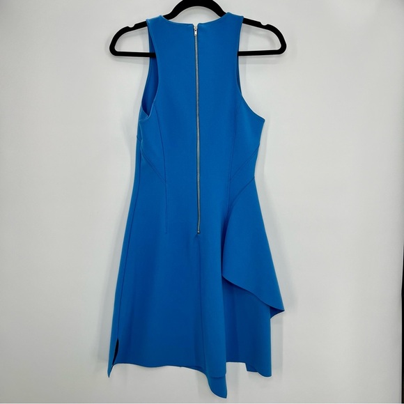 Elizabeth And James Sleeveless Asymmetrical Tiered Mini Skater Dress Blue Size 6 - Picture 5 of 9